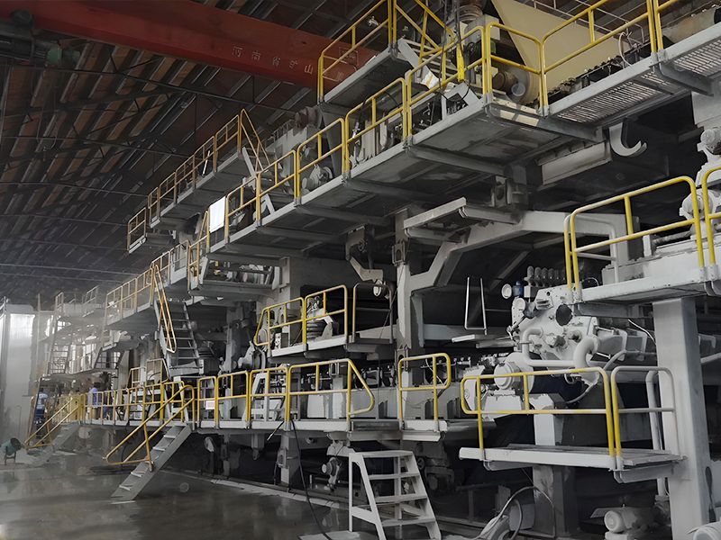 Corrugated paper machine