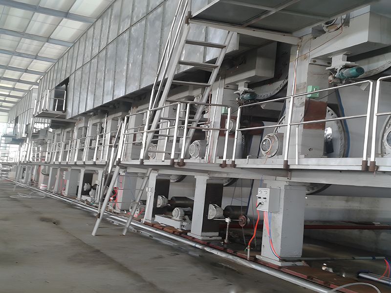 High strength corrugated paper machine