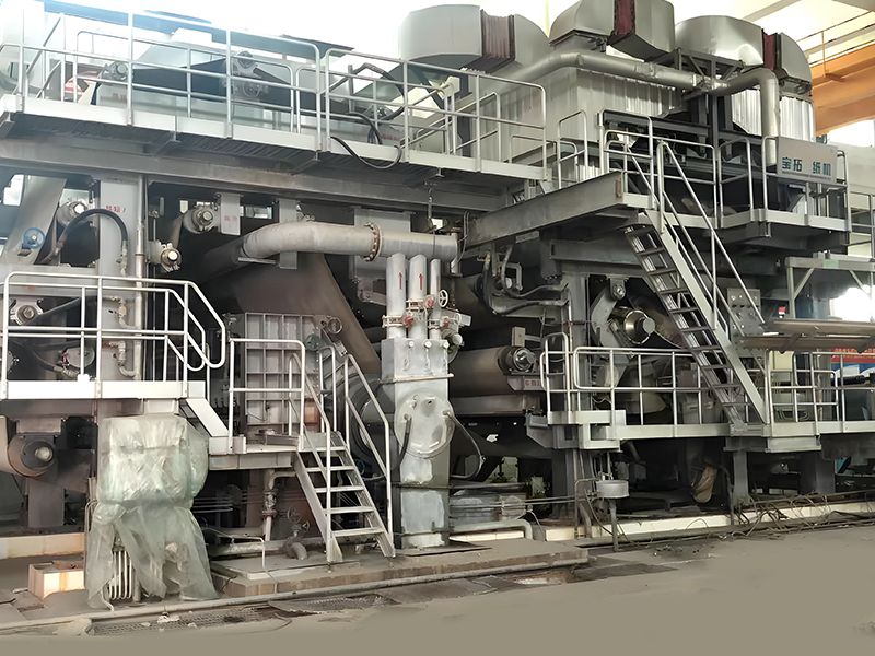 Vacuum rotary network toilet paper machine